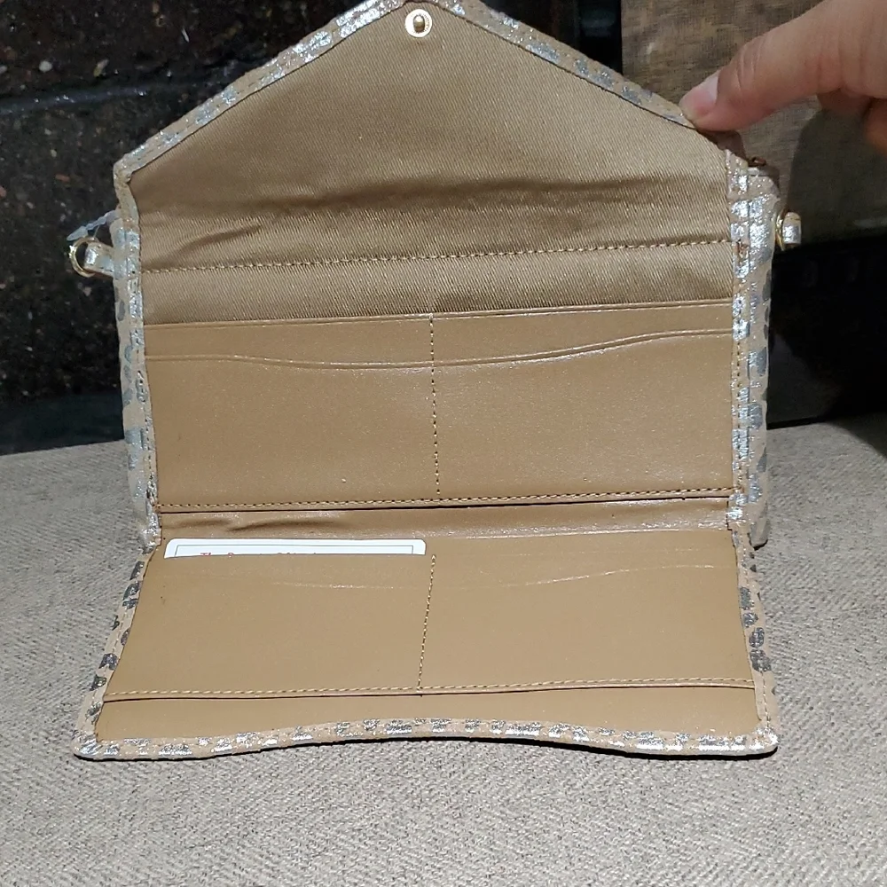 Lodis Metallic Silver Clutch - Picture 7 of 11